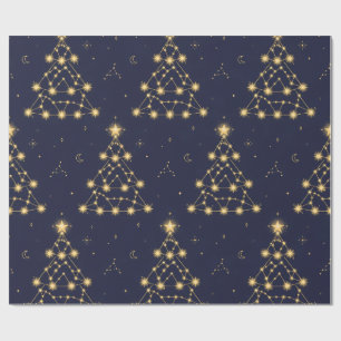 Sternbild-Weihnachtsbaum-Geschenkpapier Geschenkpapier