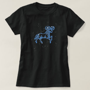 Sternbild Widder und Tierkreiszeichen mit Sternen T-Shirt