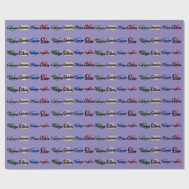 Sternbilder Geschenkpapier (Flach)
