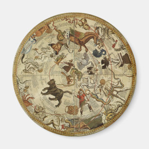 Sternbilder Nördlicher Himmel Vintage-Astronomie Magnet