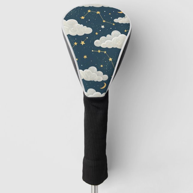 Sternbildmuster der himmlischen Konstellation (6) Golf Headcover (Vorderseite)