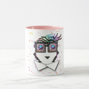 Sternchen-Augen Klassisches Weiß Spaß Tasse