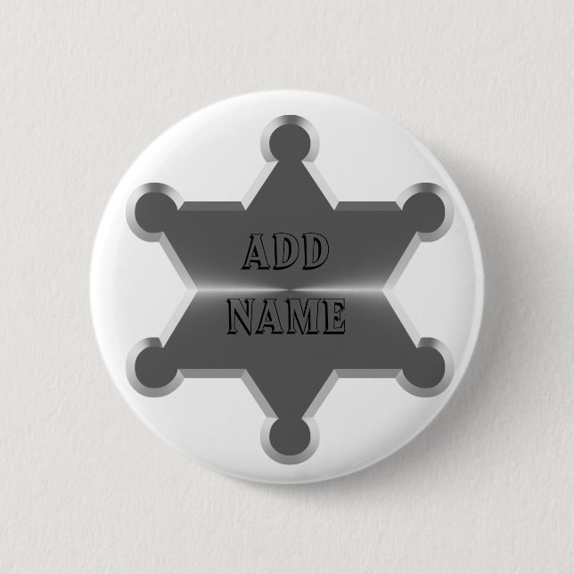Sternchen Sheriff Button (Vorderseite)
