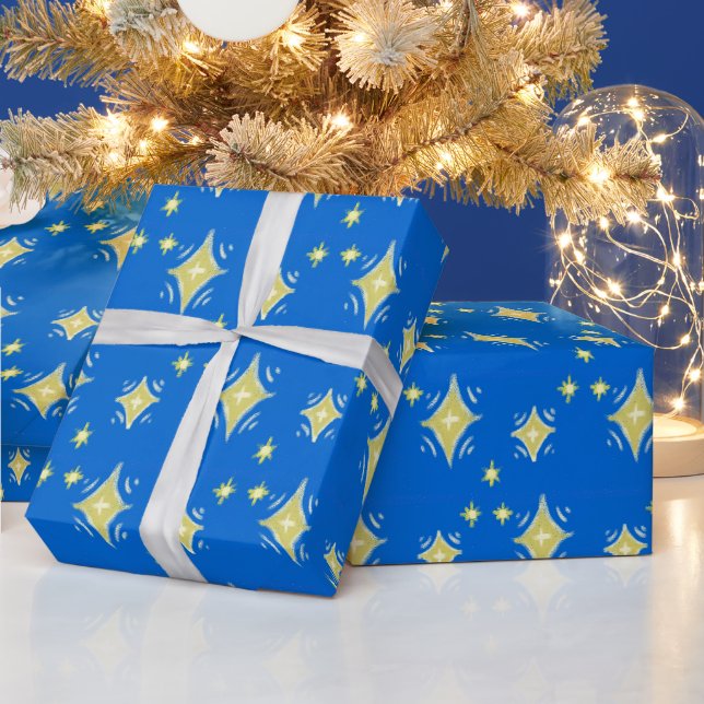 Sterne am Himmel Geschenkpapier (Feiertage)