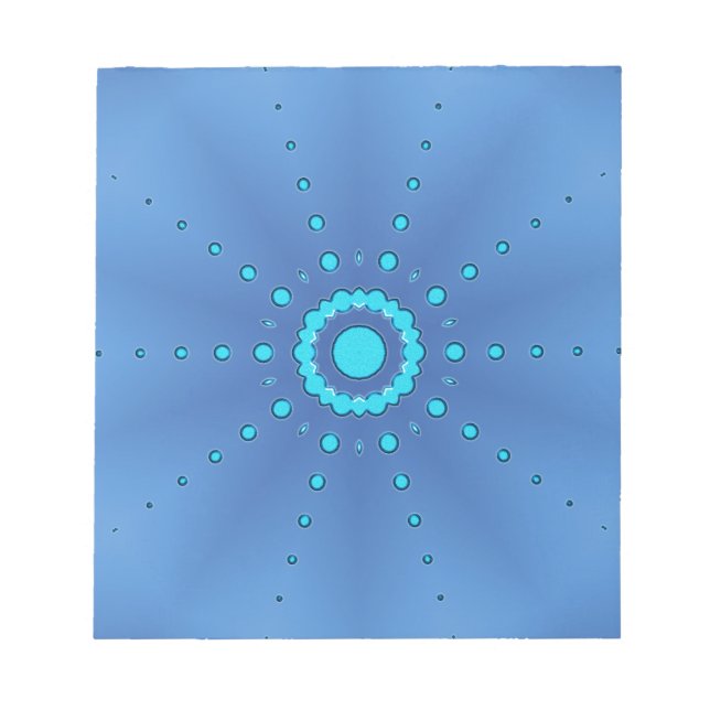 Sterne auf Blue #1 Notizblock (Vorderseite)