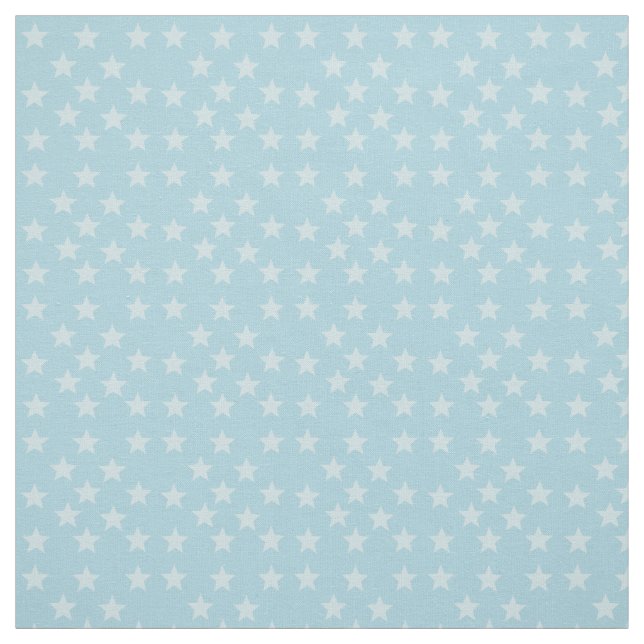 Sterne auf Blue Monogram oder Name Custom Fabric Stoff (Muster)