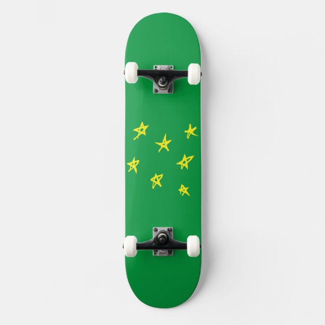 Sterne auf dem Sky Full Skateboard (Vorderseite)