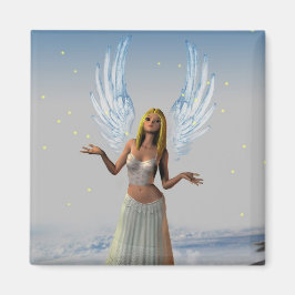 Sterne auf einem Engel fallen (Magnet) Magnet