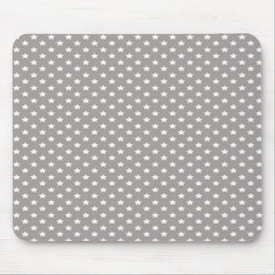 Sterne auf Grau Mousepad