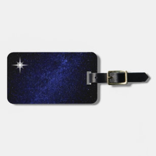 Sterne auf Navy Blue Milky Way Galaxy Gepäckanhänger