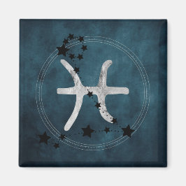Sterne aus schwarzem und silberfarbenem Sternbild Magnet