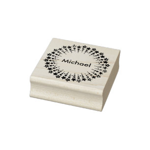 Sterne Circle farbig I + YOURS Gummistempel