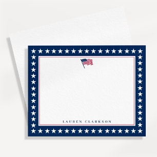 Sterne der amerikanischen Flagge Grenze 4. Juli No Einladung