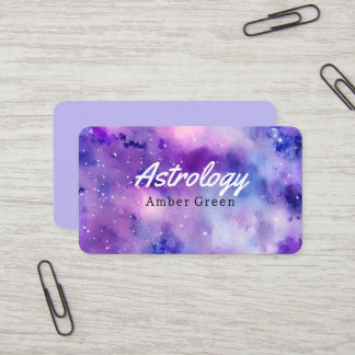 Sterne der Astrologie spirituelle Galaxie Himmel Visitenkarte