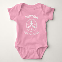 Sterne des Hauptmanns oder des Bootes Name Nautica Baby Strampler