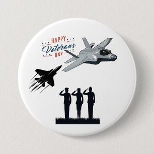 Sterne des weißen Opfers Button