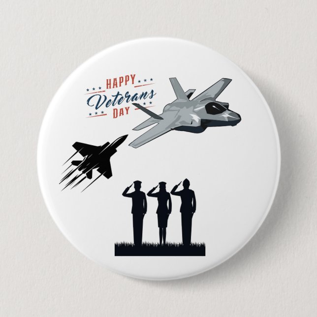 Sterne des weißen Opfers Button (Vorderseite)