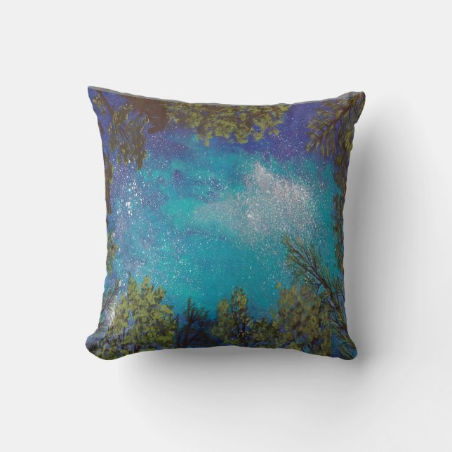 Sterne durch die Bäume - Kissen (Vorderseite)
