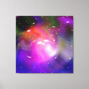 Sterne eines Planeten und Galaxie 2 Leinwanddruck