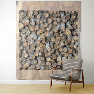 Sterne entlang der Rio Grande Cotton Wood Trees Ta Wandteppich