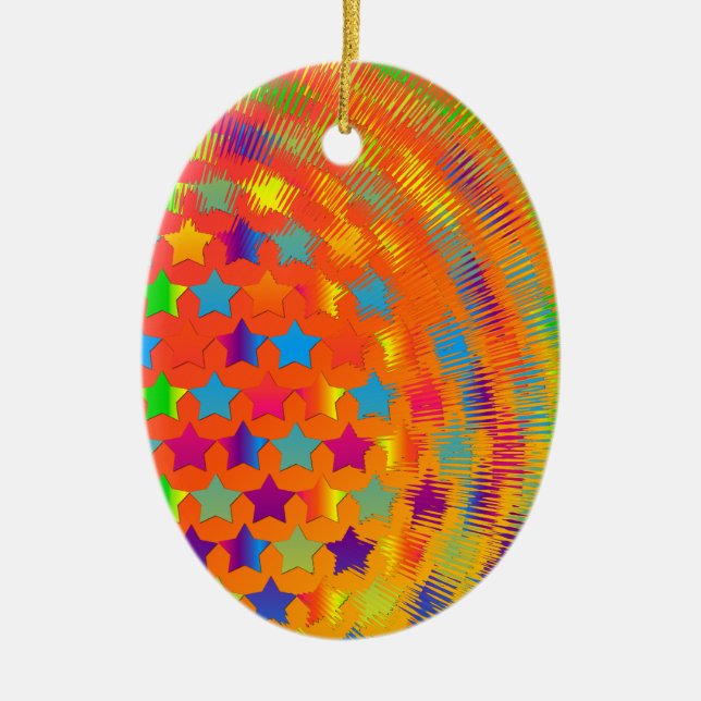 Sterne explodierte OVAL ORNAMENT (Vorne)