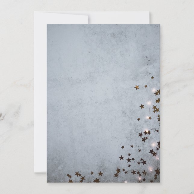Sterne Feiertagskarte (Vorderseite)