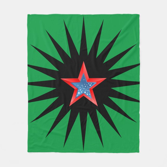 Sterne Fleecedecke. Fleecedecke (Vorderseite)