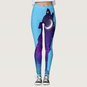 Sterne Galaxis Stars Galaxy Wolf Leggings