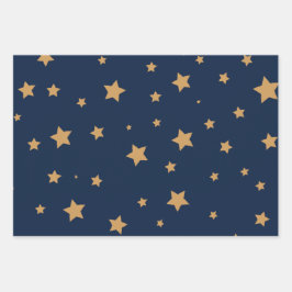 Sterne Geschenkpapier Set