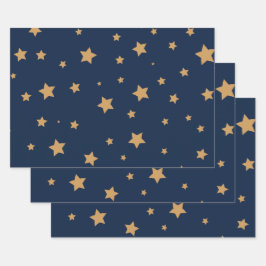Sterne Geschenkpapier Set