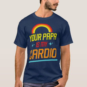 Sterne Herz Regenbogen Ihr Papa ist mein Dio Opa F T-Shirt