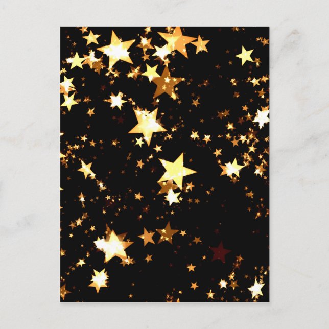 Sterne im Dunkeln Postkarte (Vorderseite)