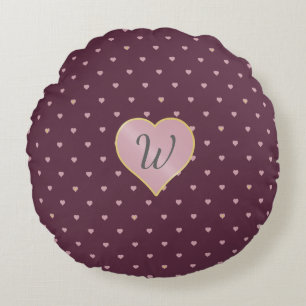 Sterne im Herzen auf Port Round Pillow Rundes Kissen