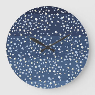 Sterne im Himmel Große Wanduhr