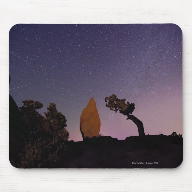 Sterne im Himmel über Wüste 3 Mousepad (Vorne)