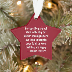 Sterne im Himmelsnamen und Datum der Erinnerung Ornament