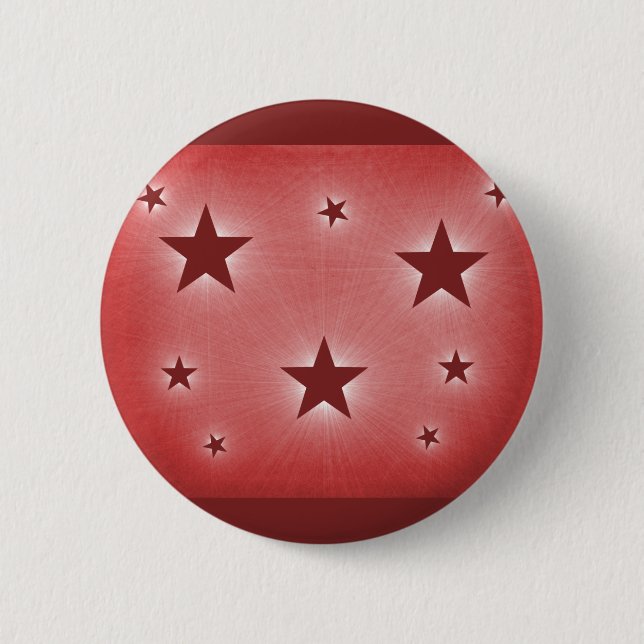 Sterne im Nachthimmel, dunkelrot Button (Vorderseite)