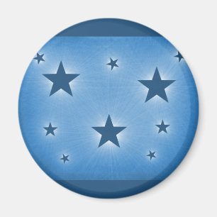 Sterne im Night Sky Magnet, blau Magnet