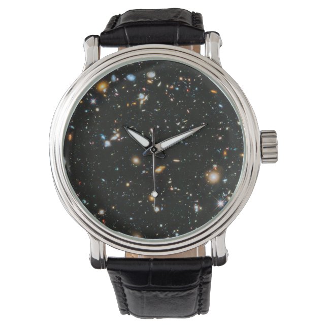 Sterne im Weltraum - Hubble für extrem tiefe Felde Armbanduhr (Vorderseite)
