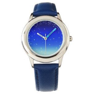 Sterne in Blau Armbanduhr