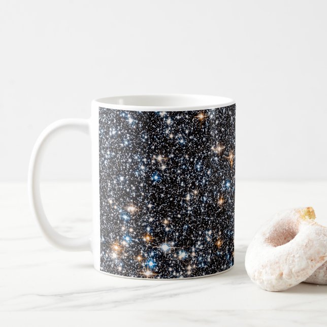 Sterne in der galaktischen Masse der Milchstraße. Kaffeetasse (Mit Donut)