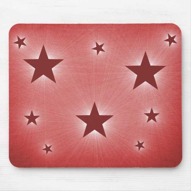 Sterne in der Night Sky Mousepad, dunkelrot Mousepad (Vorne)