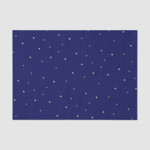 Sterne in Mitternacht blauer Himmel fantasievoll Seidenpapier