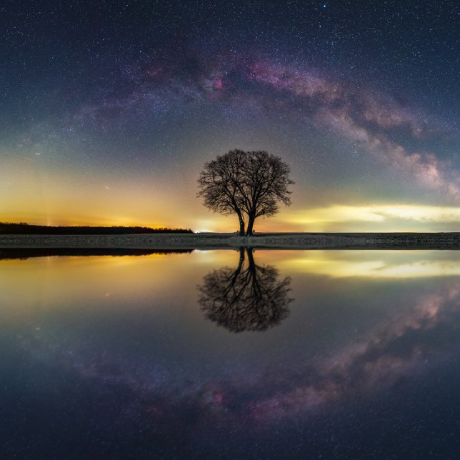 Sterne in Reflektion mit Wasser Poster (Von Creator hochgeladen)