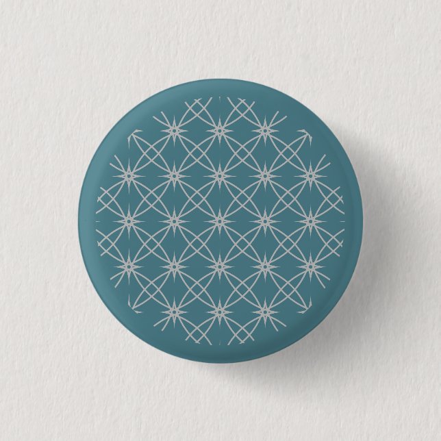 Sterne & Kreise abstraktes Design Button (Vorderseite)