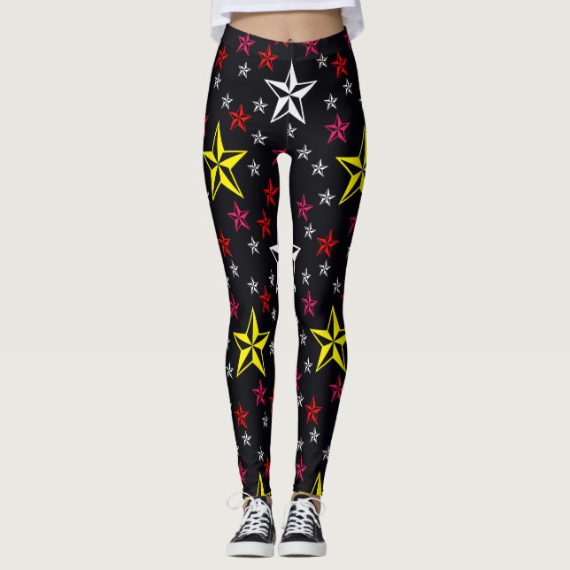 Sterne Leggings (Vorderseite)