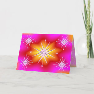 Sterne Light New Year Card Feiertagskarte