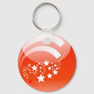 Sterne Orange Schlüsselkette Schlüsselanhänger