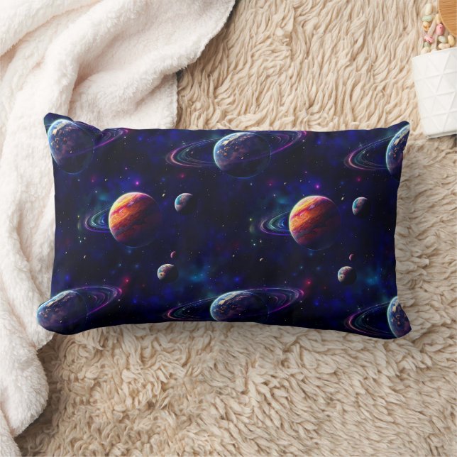 Sterne, Planeten, Galaxie, Weltraum Lendenkissen (Decke)