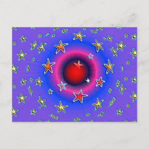 Sterne Postkarte